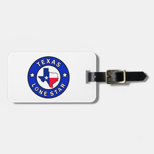 Texas Lone Star Gepäckanhänger (Vorderseite horizontal)