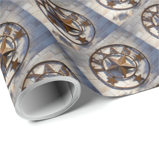 Texas Lone Star Geschenkpapier (Rolleneckpunkt)