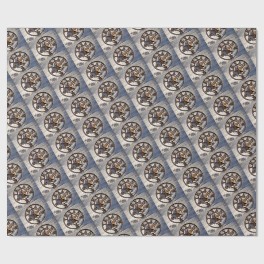 Texas Lone Star Geschenkpapier (Flach)