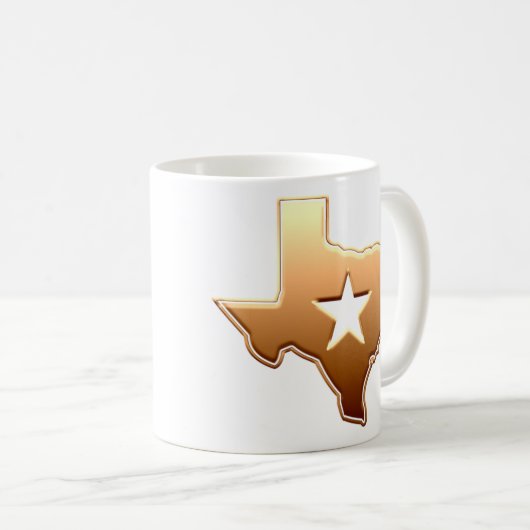 Texas Lone Star Kaffeetasse (VorderseiteRechts)