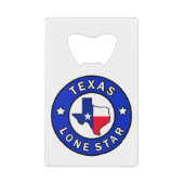 Texas Lone Star Kreditkarten Flaschenöffner (Vorderseite)