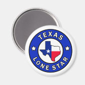 Texas Lone Star Magnet (Vorderseite/Rückseite)