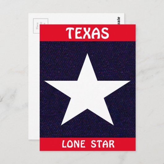 Texas Lone Star Postkarte (Vorne/Hinten)