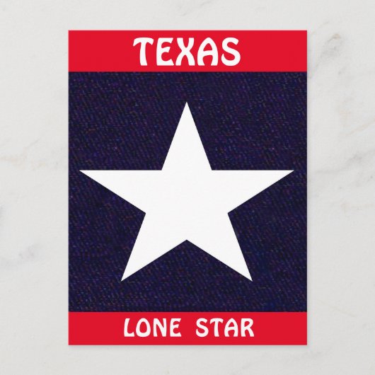 Texas Lone Star Postkarte (Vorderseite)