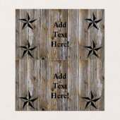 Texas Lone Star Staat American Flag Visitenkarten (Innenseite Aufgefaltet)