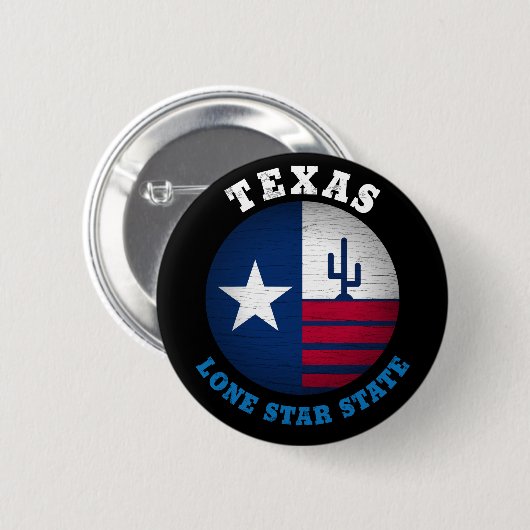 TEXAS-LONE-STAR-STAAT BUTTON (Vorne & Hinten)