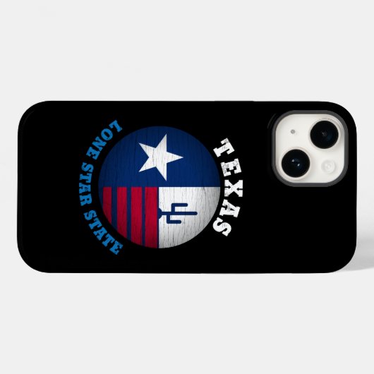 TEXAS-LONE-STAR-STAAT Case-Mate iPhone HÜLLE (Rückseite (Horizontal))