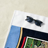 Texas Lone Star Staat Farbige Retro Beach Handtuch (Beispiel)