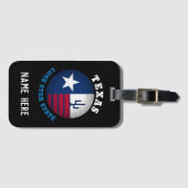 TEXAS-LONE-STAR-STAAT GEPÄCKANHÄNGER (Vorderseite (Horizontal))