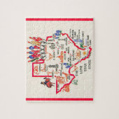 Texas - Lone-Star-Staat Puzzle (Vertikal)