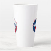 texas Lone star Staat rot weiß und blau Milchtasse (Vorderseite)