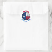 TEXAS-LONE-STAR-STAAT RUNDER AUFKLEBER (Tasche)