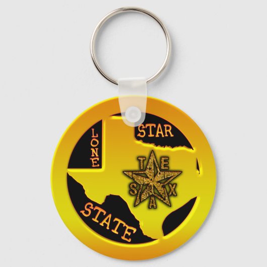 Texas Lone Star Staat Schlüsselanhänger (Vorderseite)