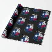 TEXAS LONE STAR STAATSFRAHNE GESCHENKPAPIER (Ungerollt)