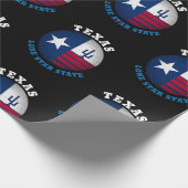 TEXAS LONE STAR STAATSFRAHNE GESCHENKPAPIER (Ecke)