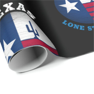 TEXAS LONE STAR STAATSFRAHNE GESCHENKPAPIER