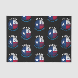 TEXAS LONE STAR STAATSFRAHNE SEIDENPAPIER