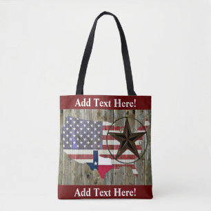 Texas Lone Star State Flag Karte Gesamtpaket Tasche