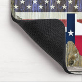 Texas Lone Star State Flag Map Maus Pad Mousepad (Ecke)
