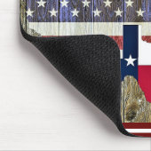 Texas Lone Star State Flag Map Maus Pad Mousepad (Ecke)