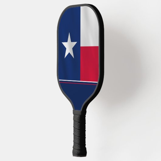 Texas Lone Star State Flag Monogram Pickleball Schläger (Links)