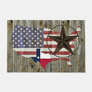 Texas Lone Star State Flagge Karte Fußmatte