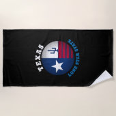 TEXAS-LONE-STAR-STERNSTADT FLAG BEACH STRANDTUCH (Vorderseite)
