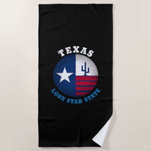 TEXAS-LONE-STAR-STERNSTADT FLAG BEACH STRANDTUCH (Vorderseite)