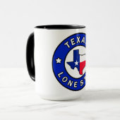 Texas Lone Star Tasse (Vorderseite Links)