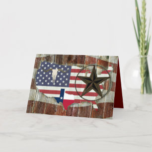 Texas Lone Star Texas Long Horn Einladung