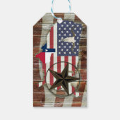 Texas Lone Star Texas Long Horn Geschenkanhänger (Rückseite)