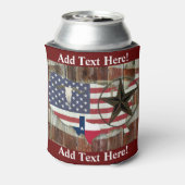 Texas Lone Star Texas Long Horn kann kühler Dosenkühler (Kanne Rückseite)