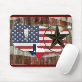 Texas Lone Star Texas Long Horn Mousepad (Mit Mouse)