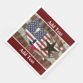 Texas Lone Star Texas Long Horn Serviette (Ecke)