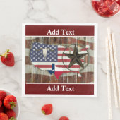 Texas Lone Star Texas Long Horn Serviette (Beispiel)