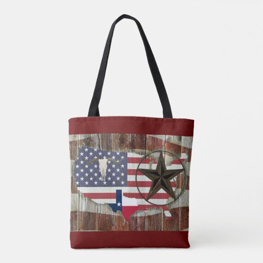 Texas Lone Star Texas Long Horn Tasche (Rückseite)