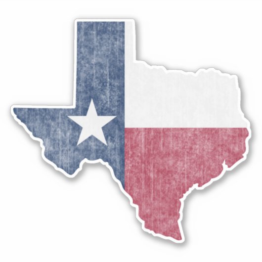 Texas Lone Star Vintag Austin Dallas Houston Aufkleber (Vorderseite)