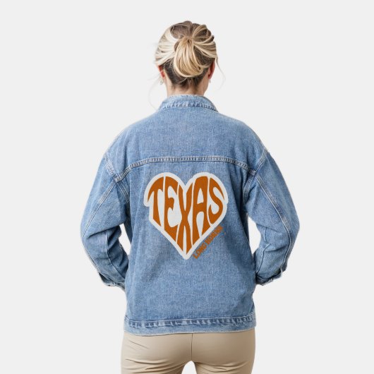 TEXAS LONG HORNS DENIM-JACKE JEANSJACKE (Modell)