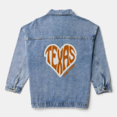 TEXAS LONG HORNS DENIM-JACKE JEANSJACKE (Rückseite)