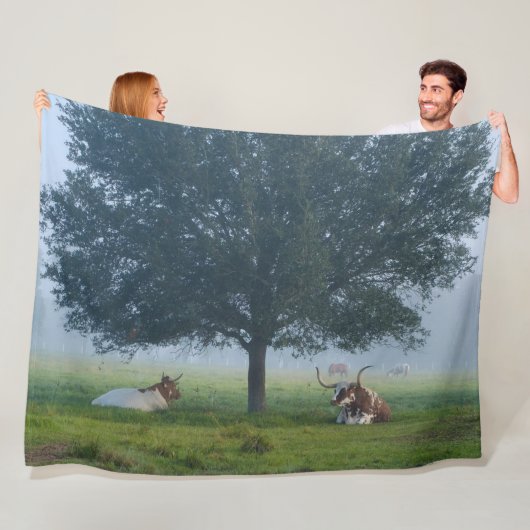 TEXAS LONG HORNS FLEECEDECKE (Beispiel)