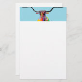 Texas Longhorn Briefpapier (Vorne/Hinten)