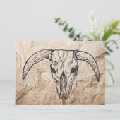 Texas Longhorn Bull Skull (Stehend Vorderseite)