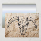 Texas Longhorn Bull Skull (Vorne/Hinten)