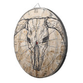 Texas Longhorn Bull Skull Dartscheibe (Vorderseite rechts)