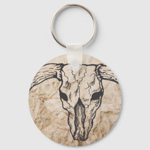 Texas Longhorn Bull Skull Schlüsselanhänger