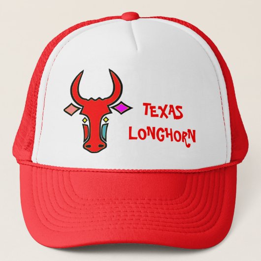 Texas Longhorn Cap Truckerkappe (Vorderseite)