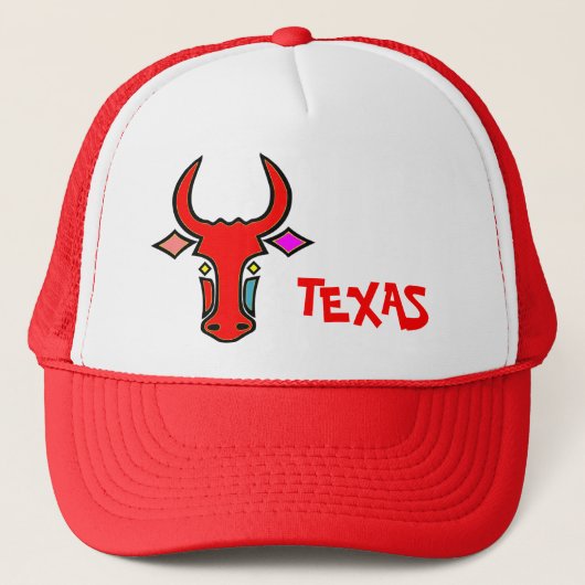 Texas Longhorn Cap Truckerkappe (Vorderseite)