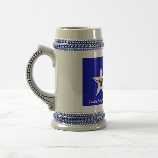 Texas Longhorn Das Symbol des Powers Beer Stein Bierglas (Links)