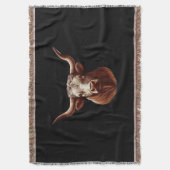 Texas Longhorn Decke (Vorderseite Vertikal)