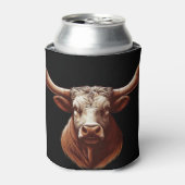 Texas Longhorn Dosenkühler (Kanne Vorderseite)